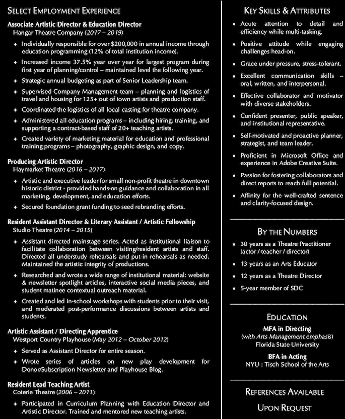 Employment Resume
